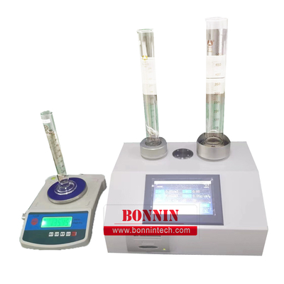 Laboratory powder tapped bulk density tester